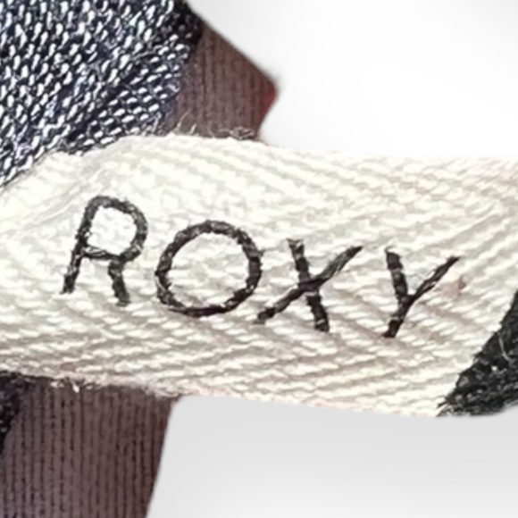 🌻ROXY "Same Old" Blues Striped Wide Leg Jumpsuit With Belt || Size Small - Picture 8 of 11